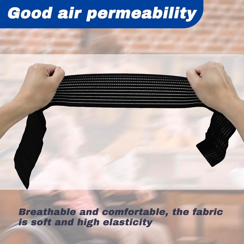 Terixe 2 Pack Wheelchair Leg Straps - Polyester Material, Breathable & Elastic - Foot, Calf & Seat Belt Restraints for Wheelchair Accessory - Image 5